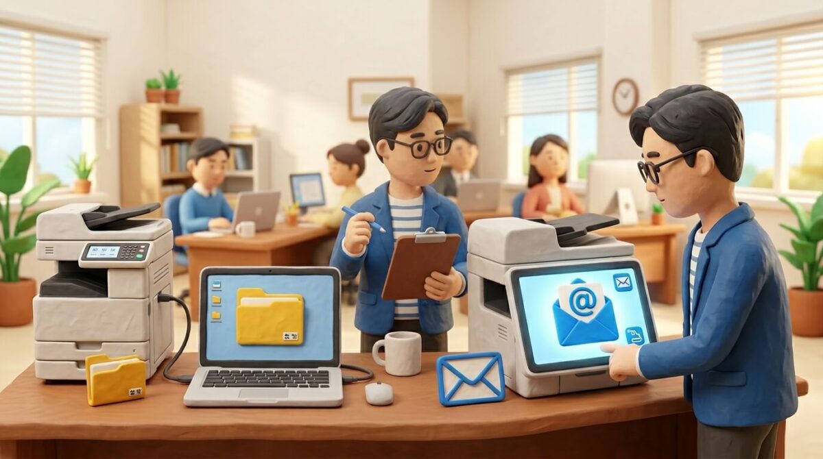 복합기스캔오류 SMB 이메일 스캔 방식 비교