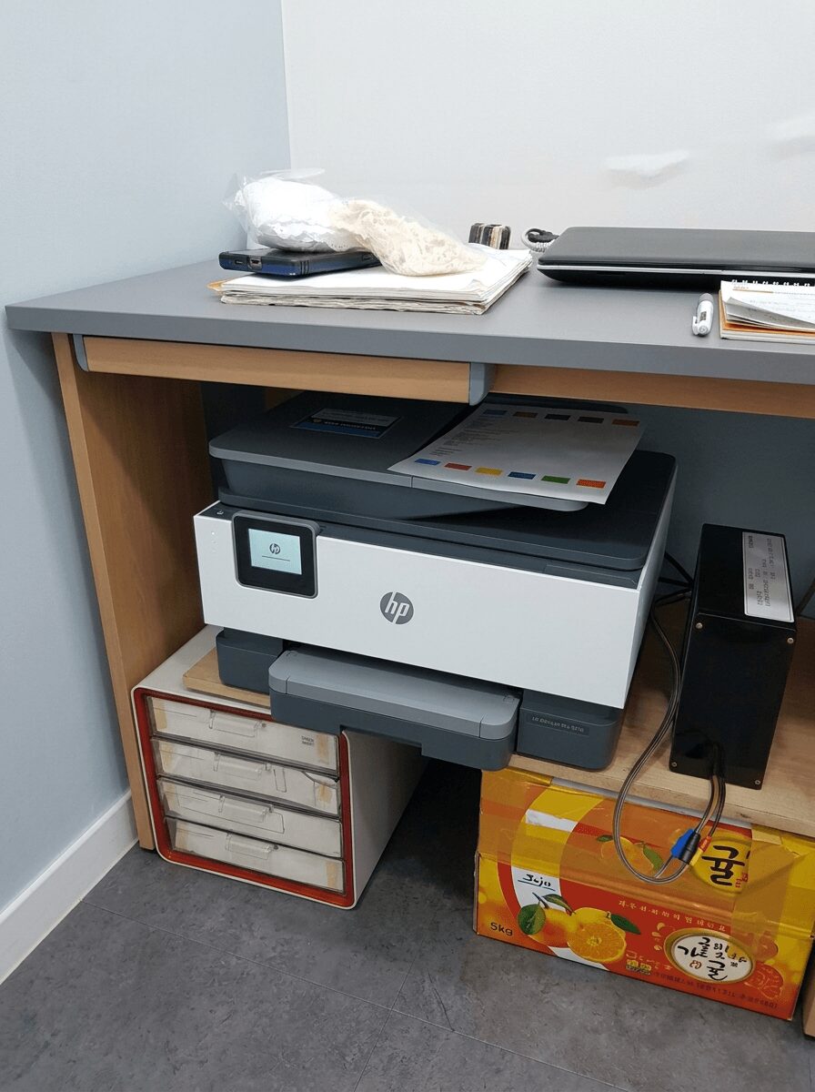 동대문프린터렌탈 의류 매장 HP9010 설치 전경
