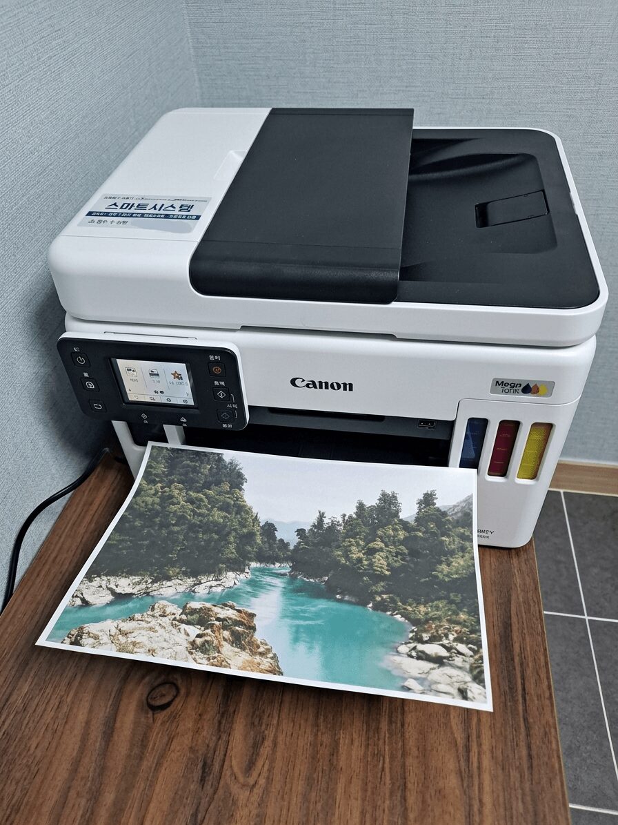 울산프린터렌탈 GX7192 컬러 출력 테스트