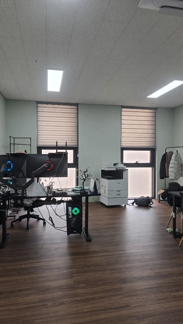 진주복합기렌탈 건설업 사무실 캐논 C3326 설치 모습